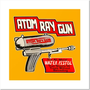 Vintage Atom Ray Gun / 40s Water Toy Posters and Art